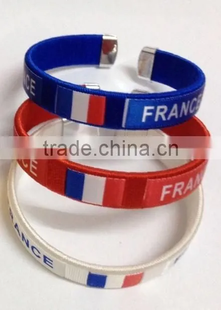 Plastic football fan bracelets