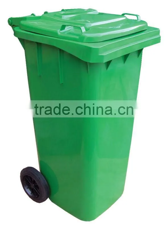 120 liter waste bin large plastic waste bins with wheels