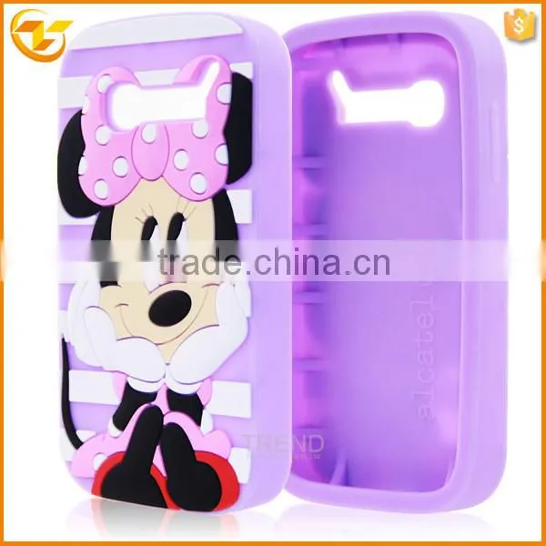 Pug silicone case for Alcatel One Touch Pop C5