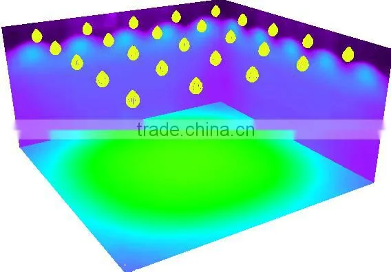 90 degree 66mm FLood light High bay light optical glass lens