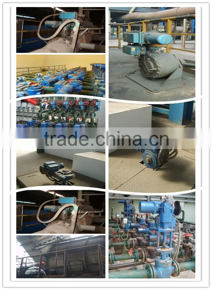pneumatic control valve 4-20ma positioner flange RF 150class connection
