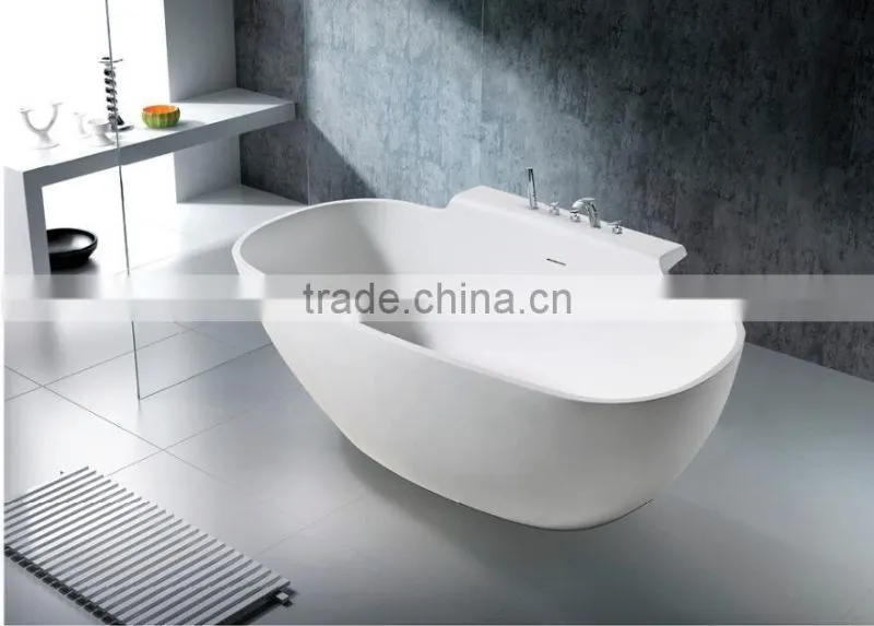 2016 Top Quality Custom round stone bathtub,Acrylic Portable Bath tub,artificial stone free standing bathtub
