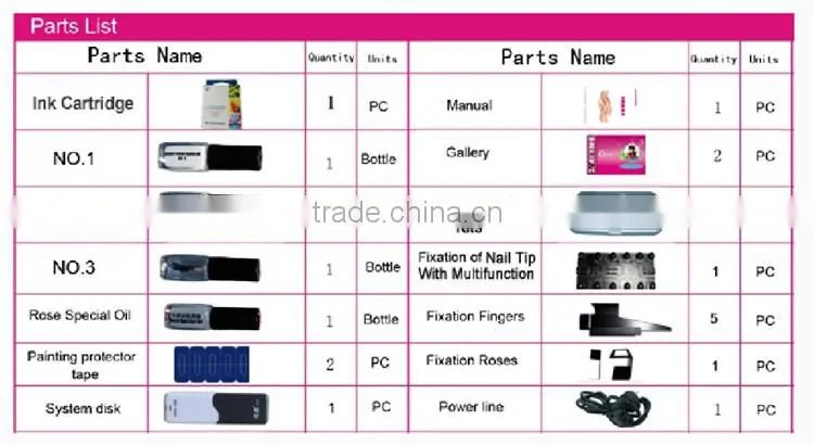 Smart Touch Screen Windows XP Digital Nail Art Printing Machine