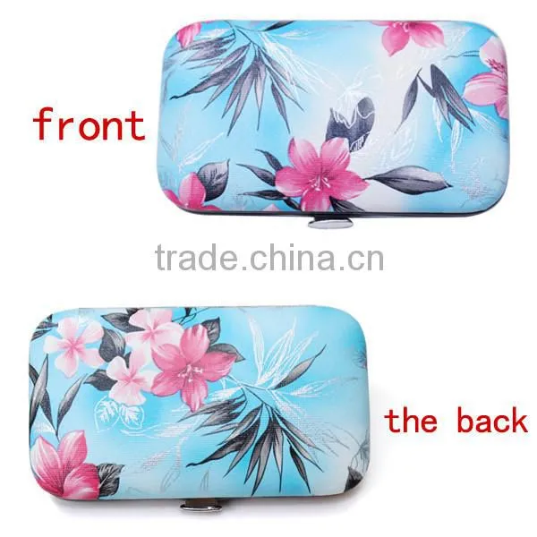New High Quality Promotional Wild flowers 6pcs/set Manicure Set manicure kit beauty set Nail Kit UD4-BS114