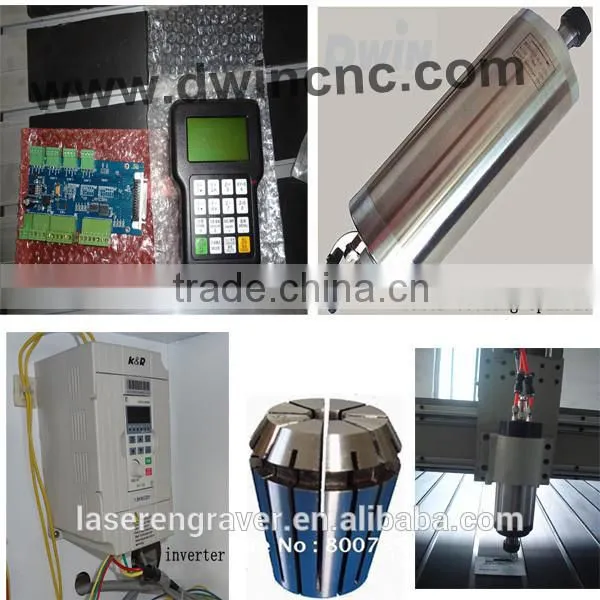 Jinan Factory hot sale 600*900mm 2.2kw watercooling spindle mini cnc router machine /cnc router for aluminum