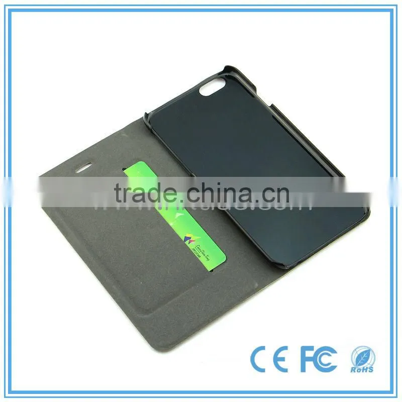 Professional Manufacture Waterproof Leather For Iphone 6 Case With Magnet