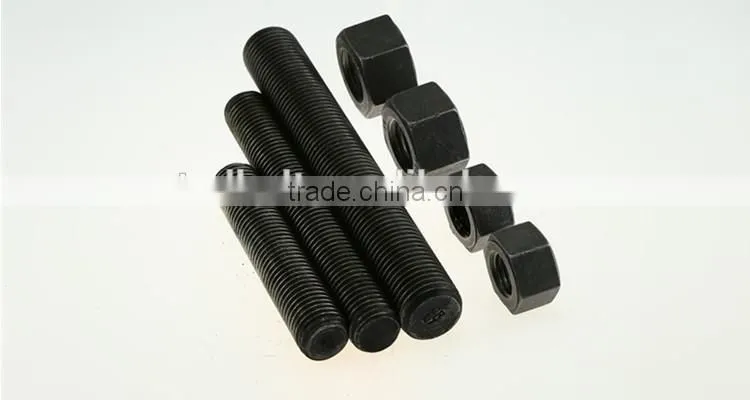 Hardened and Tempered M16 Cl6.8 Carbon steel threaded rod 1