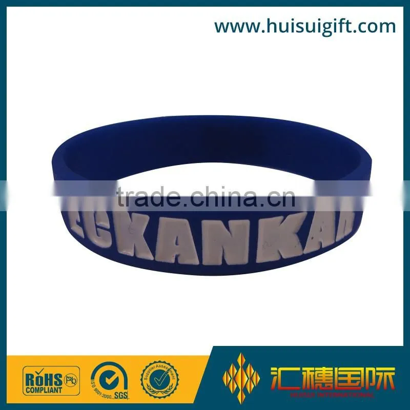 high quality promotional silicone bracelet no minimum