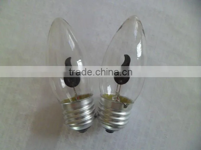 E14 or E27 C35 candle flame light bulbs