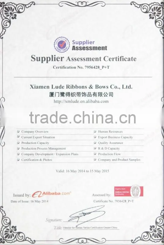wholesale custom design ribbon bracelets for sale