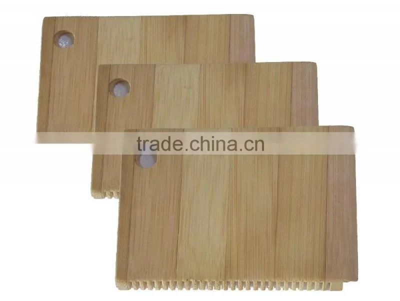 Custom eco-friendly bamboo surf wax comb in surfing