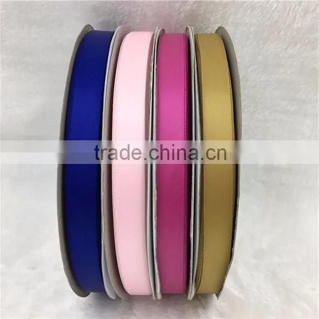 Wholesale 100% Polyester 1/2 inch Single Face Ribbon Satin, Single Side Satin Ribbon