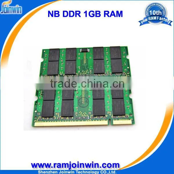 Best price non ecc 64mb*8 dram pc3200 1gb for laptop