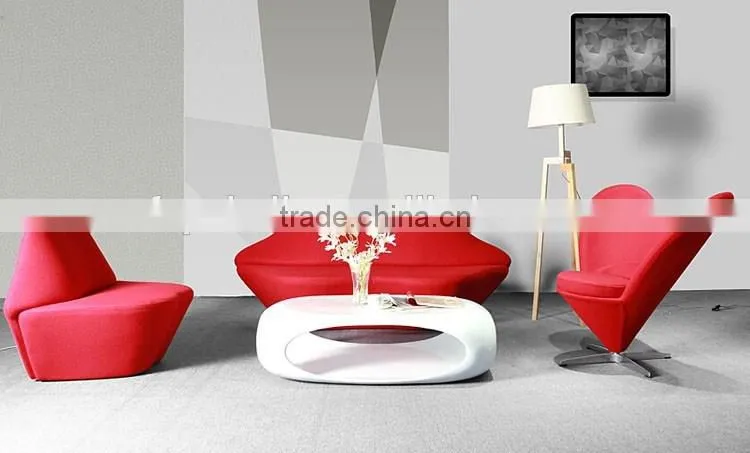 Fiberglass Coffee Table White