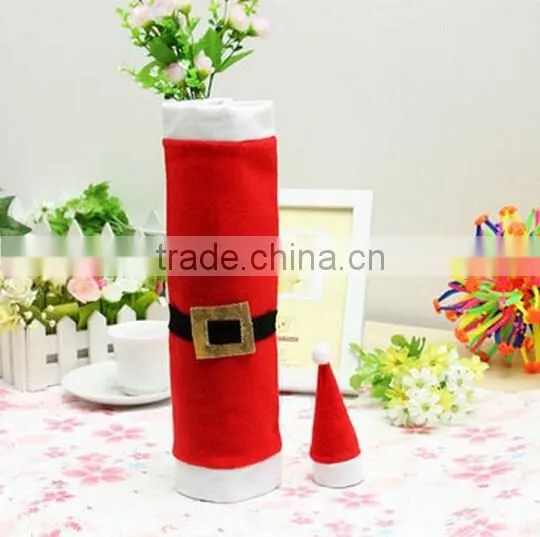 Christmas Decorative Wine Bottle Bag / Table Dinner Christmas Decoration / Christmas Bottle Sets