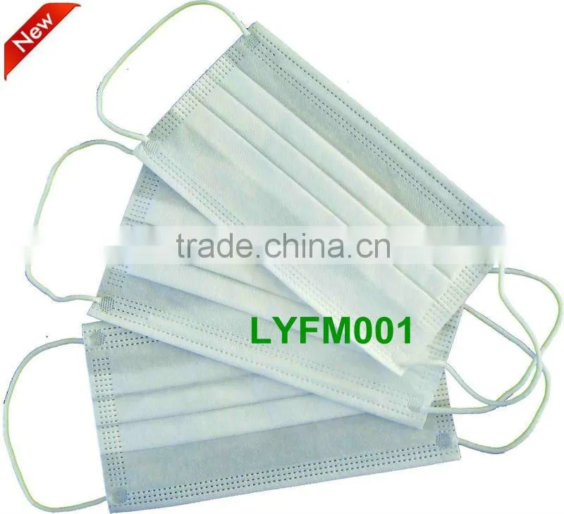 3 Ply Nonwoven Disposable Soft Surgeon's Face Masks
