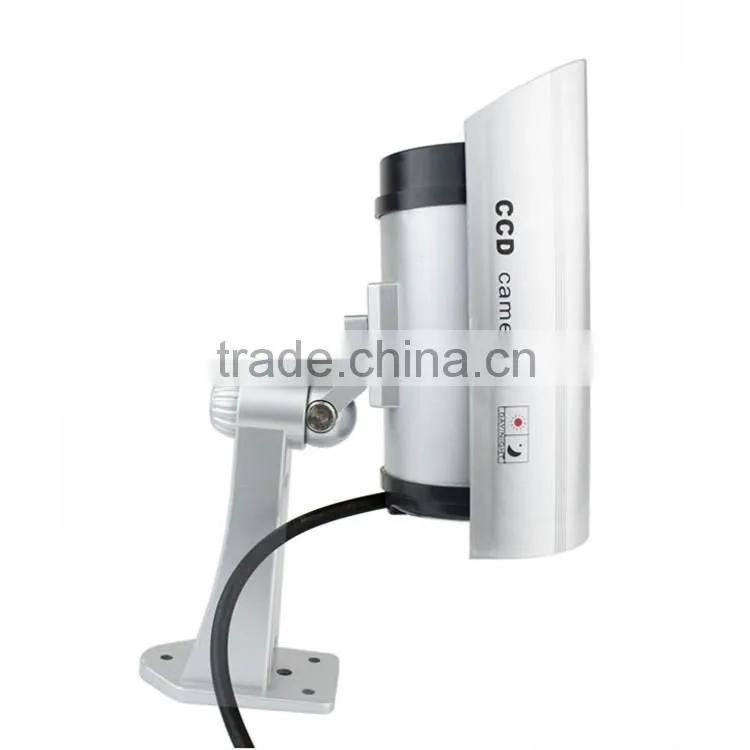 Security CCTV False Outdoor CCD Camera Red LED Light Bullet Dummy Camera