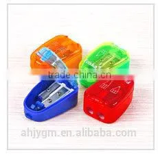 New Design Transparent Color Cuboid Plastic Pencil Sharpener