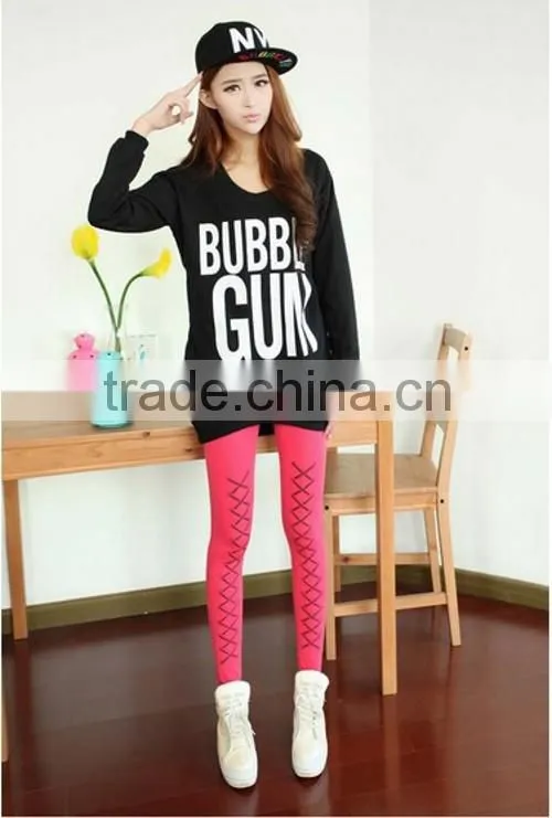 Blue Leggings Candy Color Tight Factory Best Selling Summer Leggings