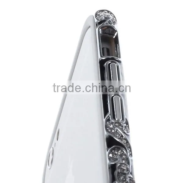 Luxury Crystal Diamond Bling Metal Frame Bumper Case Cover For iPhone 6