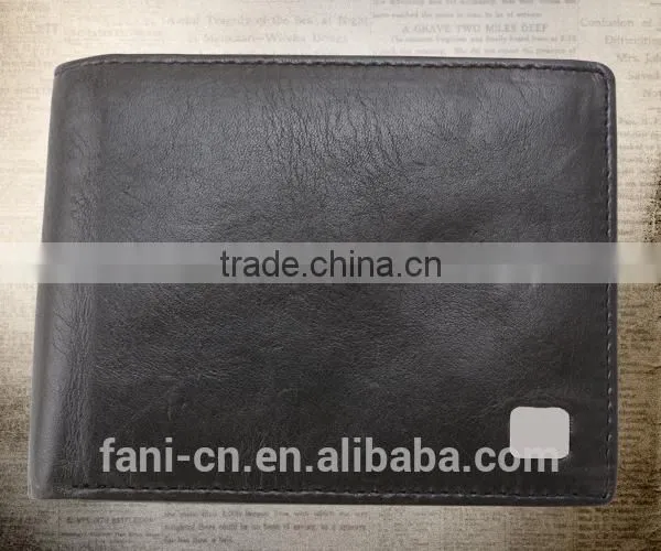 Plain line and multi card holder design leather wallets for men with coin pocket