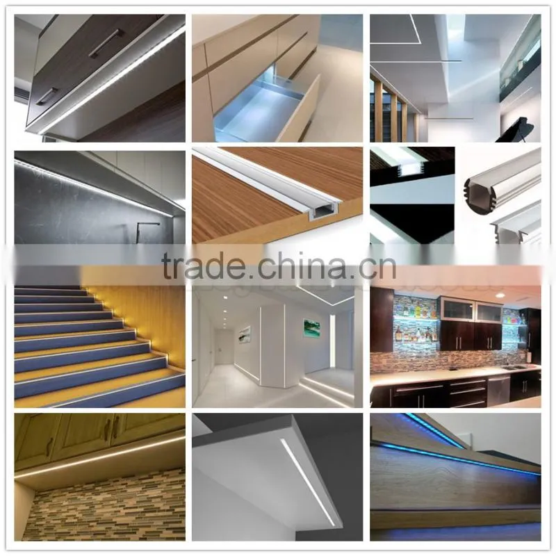 Multi-uses Cost Tube Alike Suspending Wire Decorative Aluminium Profile