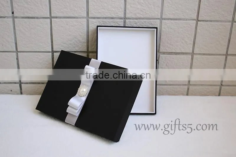 Custom Handmade Luxury Black wedding invitation gift boxes
