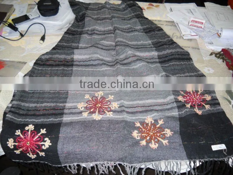 Wool Embroidery Shawls scarf/winter wool shawls