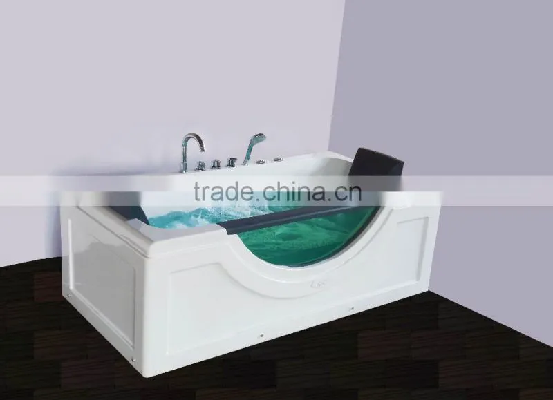 China supplier Bathroom Corner Whirlpool Bath tub CE Two People Indoor whirlpool massage bathtub 1500
