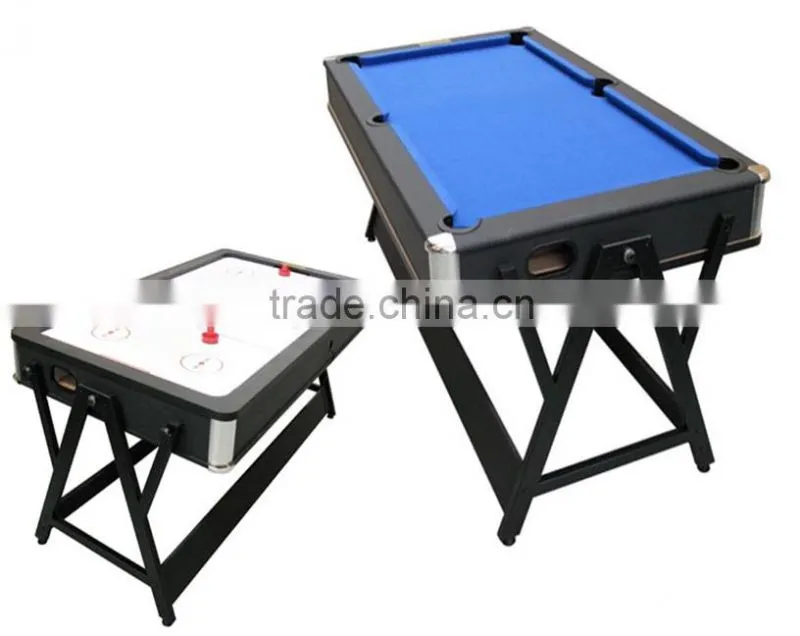Hot selling 7' Modern stylish 2 in 1 Multi games table with Factory promotion. Air hockey table, Pool table.