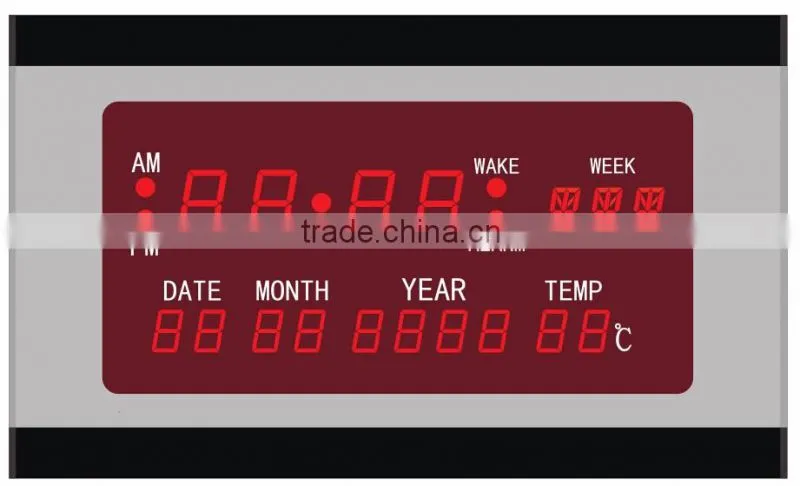 LED digital table calendar clcok with temperature
