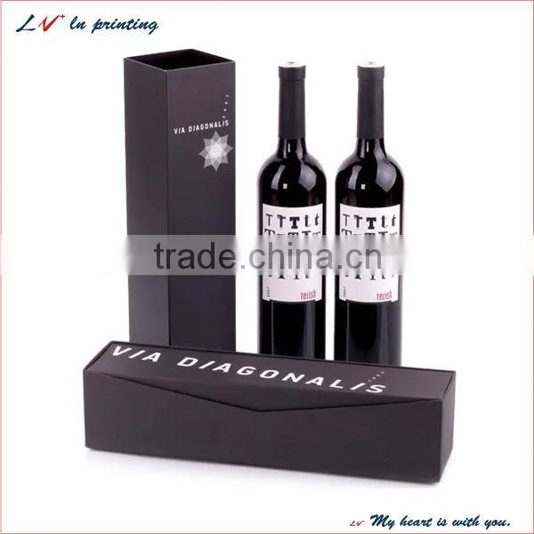 Custom cardboard wine gift box/ luxury paper cardboard wine box/ Wine cardboard boxes wholesale