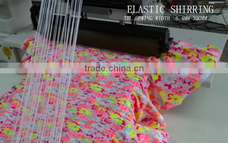 50 NEEDLE FLAT BED SMOCKING DECORATIVE DOUBLE CHAINSTITCH SEWING MACHINE