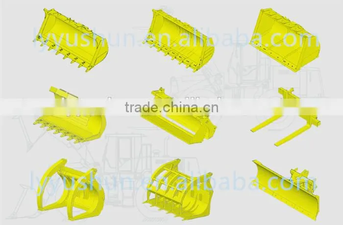 SDLG LG918 Wheel Loader Attachment 0.9M3 Multifunctional Bucket For Sale , Attachment Code:1690300007