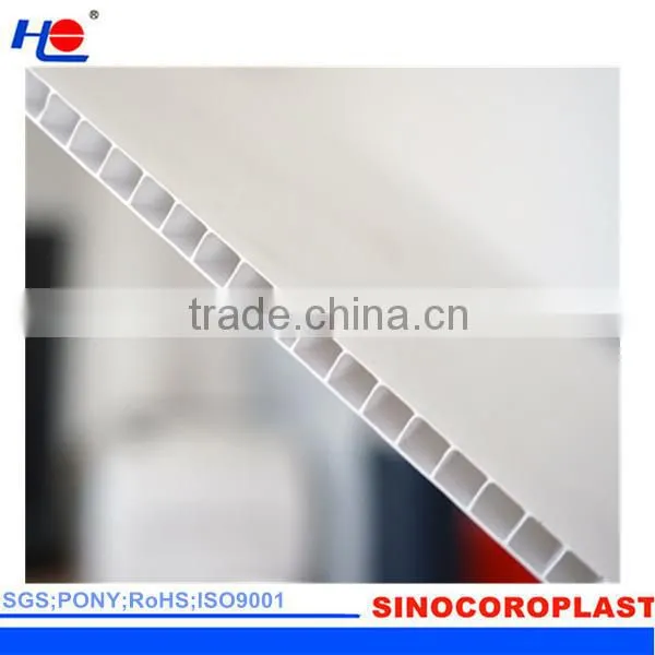 easy to clean and waterproof pp lightweight plastic board