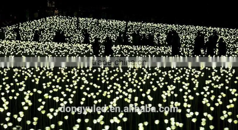 Waterproof color changing Rose Flower Party Garden Lawn LED christmas light