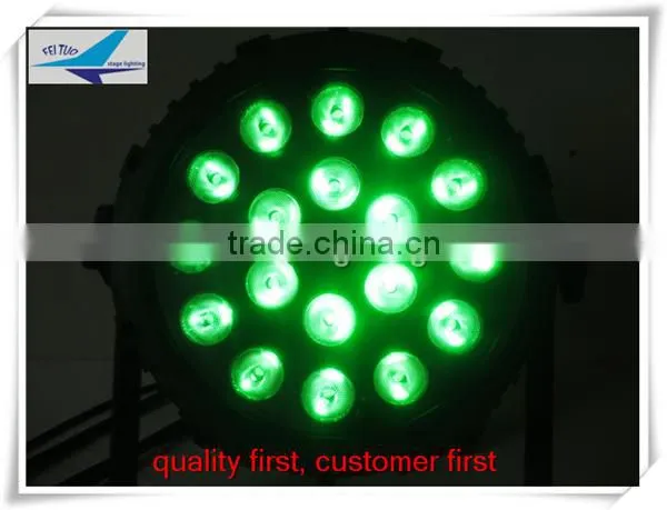 (6pcs)free shipping led dj disco outdoor par led 18x10w rgbw led par light