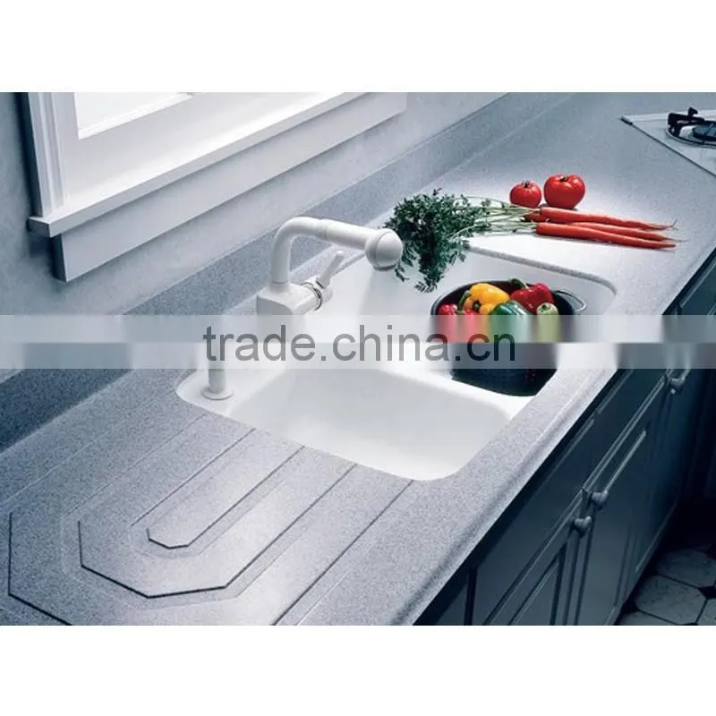 white High gloss white kitchen sink mixer