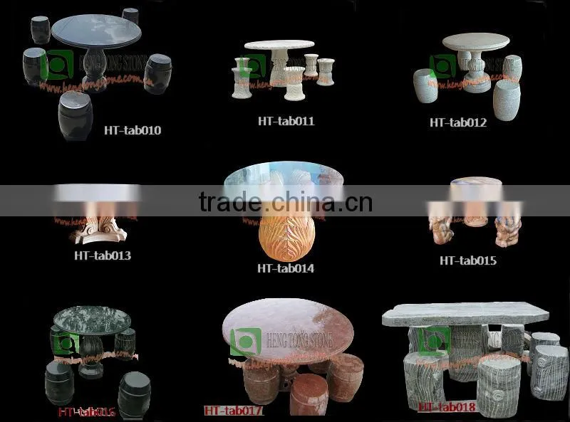Elephant design Marble Table and Stools