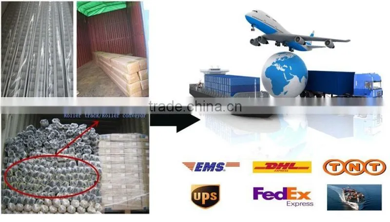 JY-2045E|Aluminium frame roller track with multi-color wheels| Portable plastic roller wheels conveyor belt