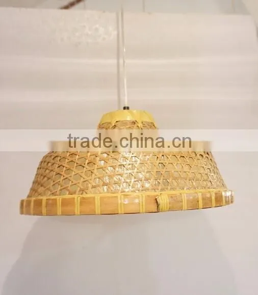 Bamboo Decorative Hanging Hat Pendant Light/Lamp Wood Hat Droplight Store Lighting