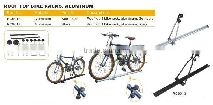 Aluminum Upright Car Rooftop Bike Bicycle Rack Carrier