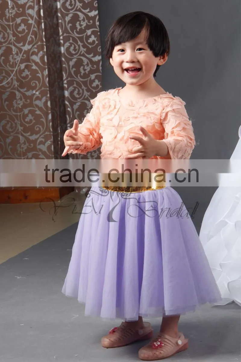 FQ-2 Cheap Latest Dress Designs For Flower Girl Net Dresses