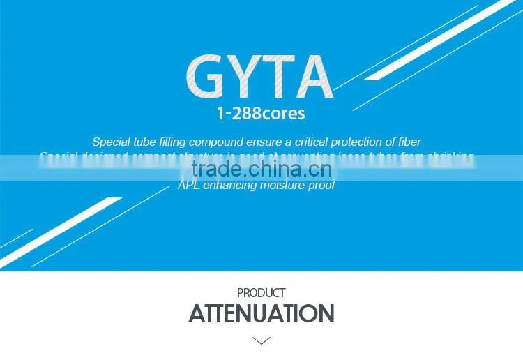 single mode or multimode G657A outdoor optic fiber cable GYTA