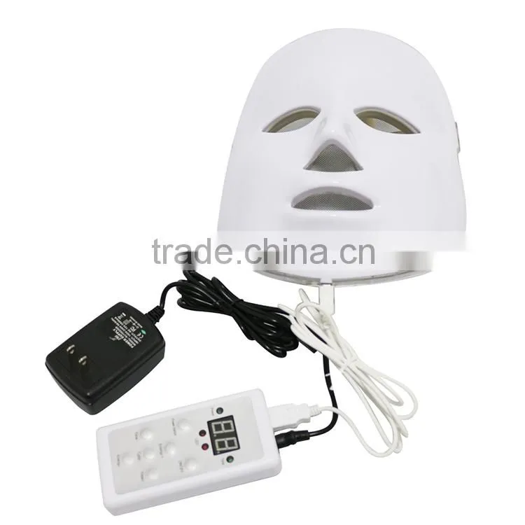 7 color PDT led blue light therapy acne light therapy face mask