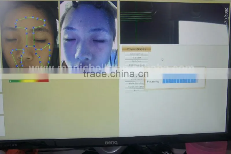 magic mirror led tv magnifier lamp magic belle wood lamp skin analyzer from china