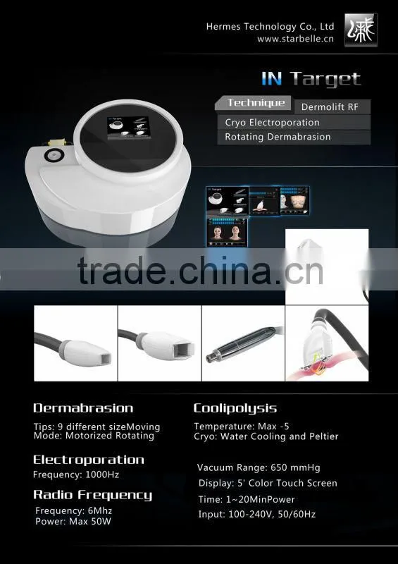 Non Invasive Microdermabrasion Electroporation RF