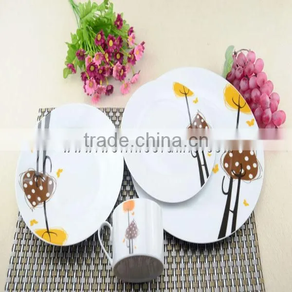 ceramic tableware,Chinese service dinner set,enamel dinnerware