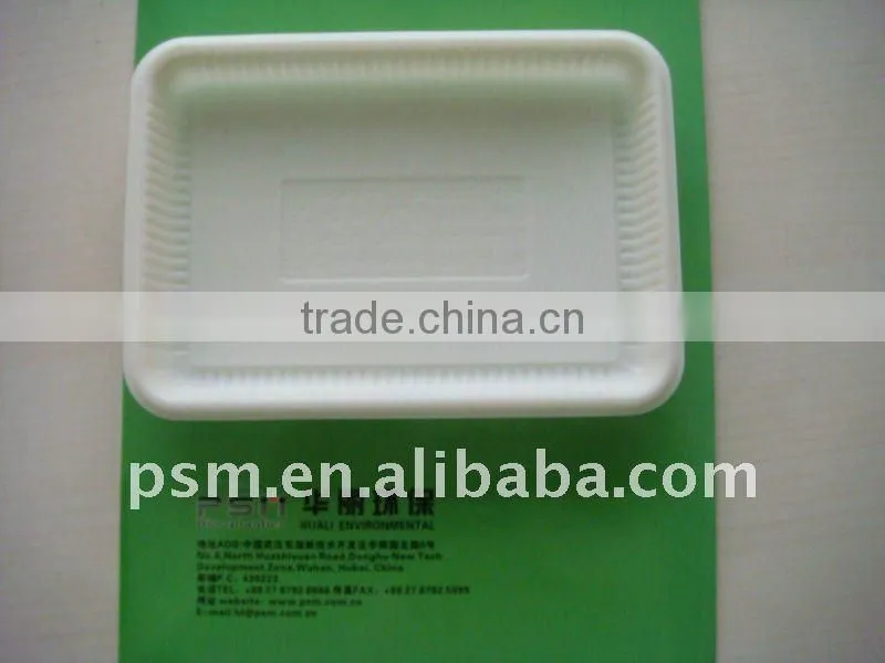 cheap sell biodegradable cornstarch packaging tray