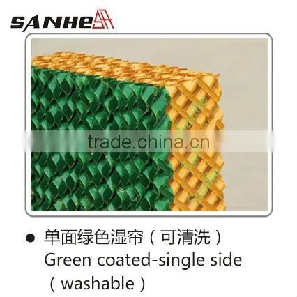 Greenhouse evaporative cooling pad
